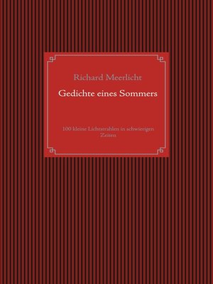 cover image of Gedichte eines Sommers